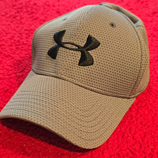 Under Armour Baseball Cap Hat Gray Solid Brea...