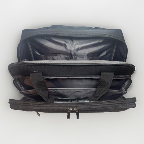 Solo New York Bryant Rolling Laptop Bag Fits 17.3” Laptop w/ Handle, Black NWOT - Afbeelding 9 van 14