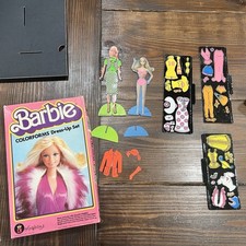 Bundle Of Colorforms Barbie Dress-up Set  stick Like Magic  Read
