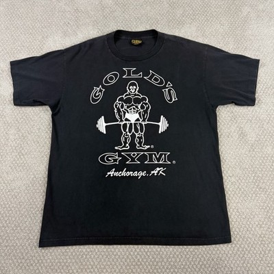 Vtg Golds Gym Anchorage Alaska Single Stitch T Shirt Men s Sz XL 90s USA AK Rare