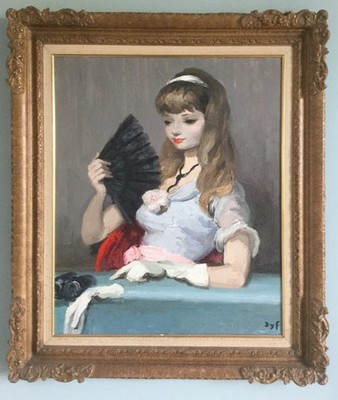 MARCEL DYF (1899 - 1985), La Loge du Théâtre, ORIGINALGEMÄLDE, signiert