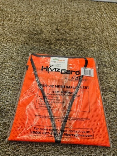 (QTY 31) Liberty Glove & Safety N16000F HiVizGard Polyester Mesh Vest Orange video thumbnail