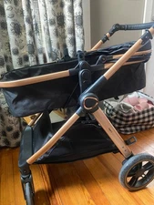 Accombe Baby Stroller 2 in 1 Newborn Convertible Stroller Bassinet 0-36 Month