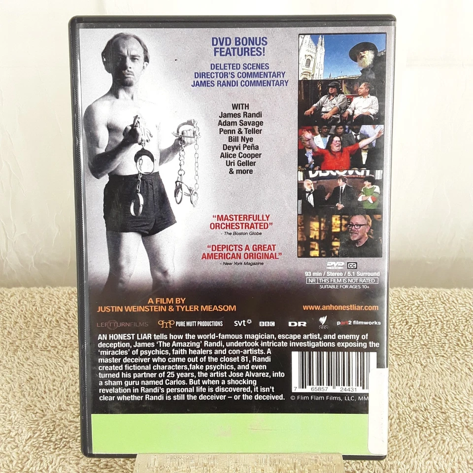 An Honest Liar, DVD 2014, EX Library, Life & Biography James The Amazing Randi Foto 3 de 4