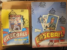 1989 Topps Baseball Rack Packs Box & 1986 Topps Wax Packs Box New BBce Wrapped 