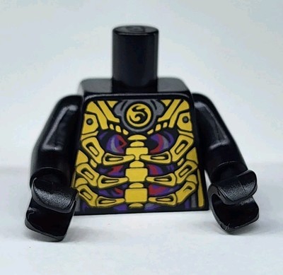 NEW LEGO   Minifigure Torso Part Black And Gold Pattern OVERLORD 70728