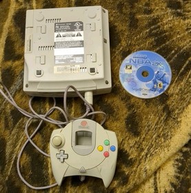 Sega Dreamcast (HKT-3020) Console Controller NBA 2k Game Tested Working 