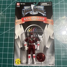 Bandai Mighty Morphin Power Rangers Movie Edition Action Figure Red Ranger New