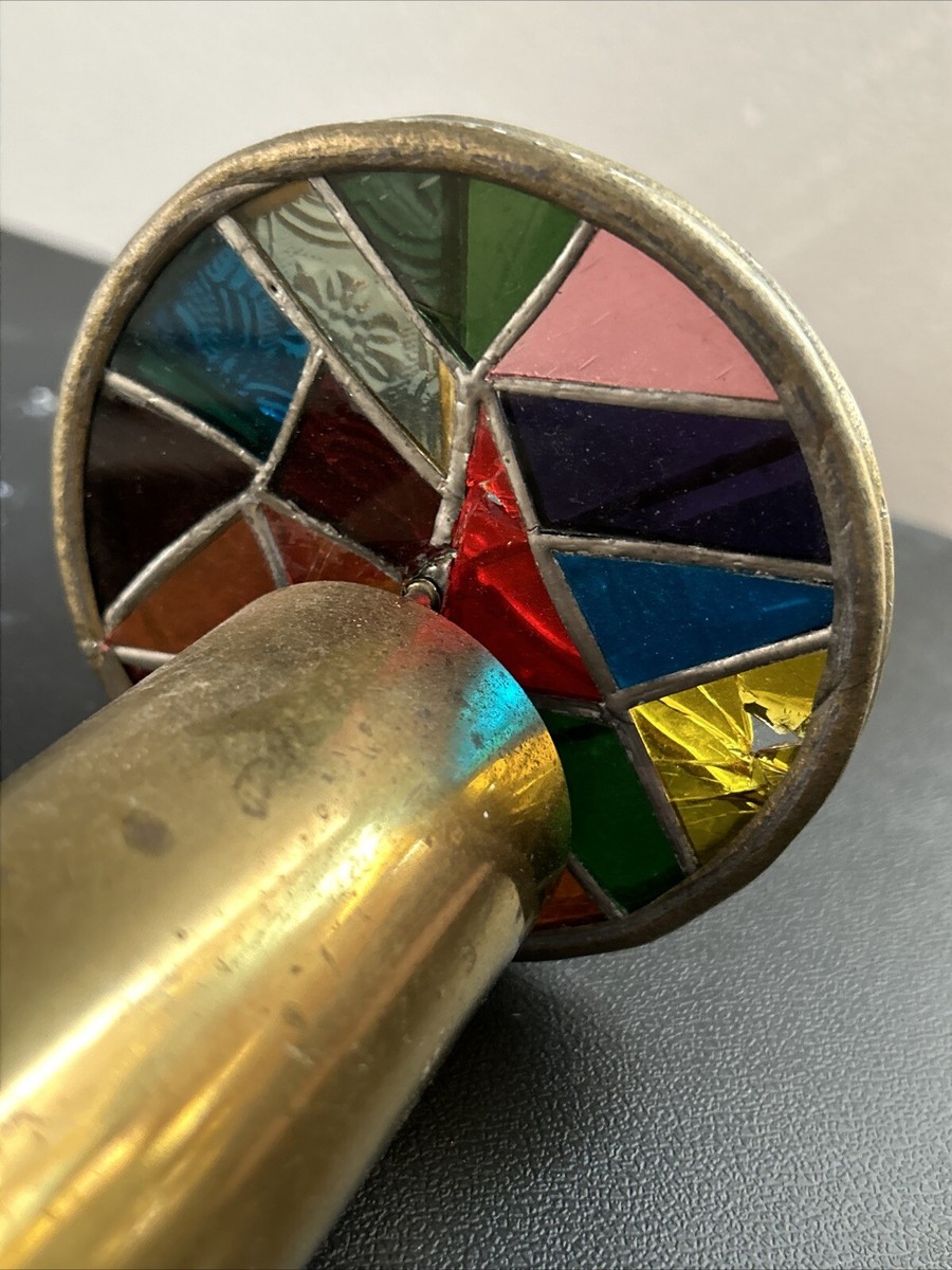 Vintage Signed Janice Chesnik Kaleidoscope with TwoDiscs Vintage Signed Janice Chesnik Kaleidoscope with TwoDiscs