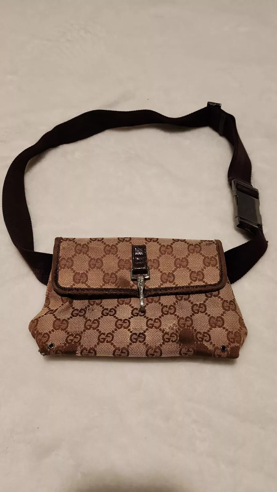 Sac ceinture authentique Gucci monogramme sac taille fanny