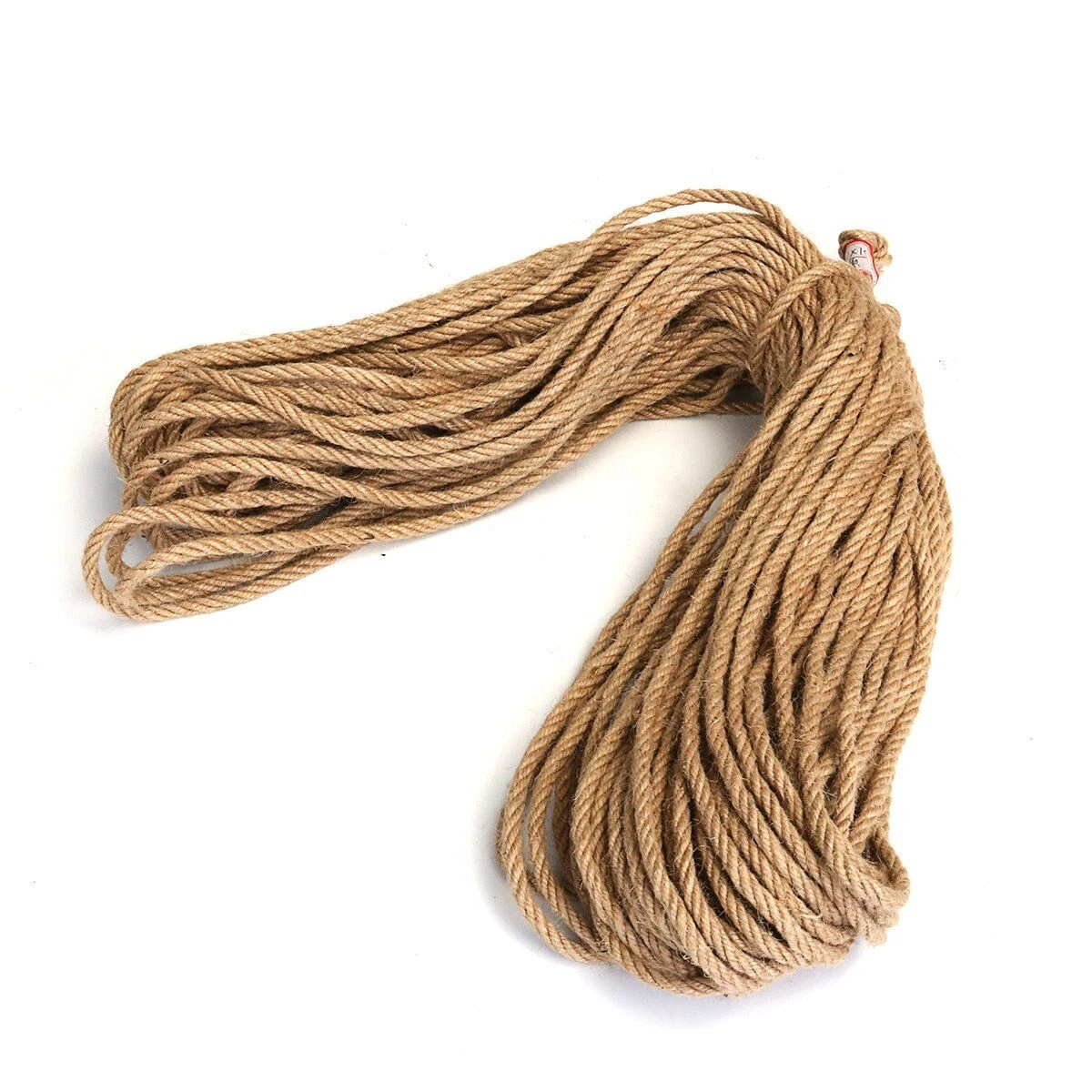 6mm 1m-50m Natural Jute Rope Twine Rope Hemp Twisted Cord Macrame