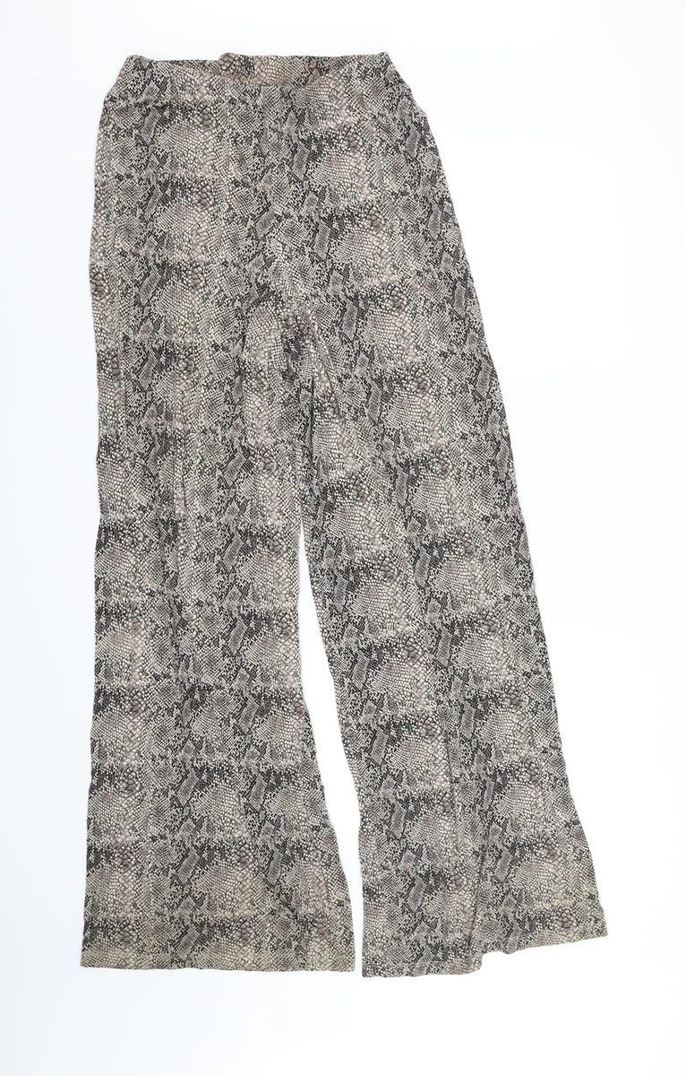 Primark Womens Multicoloured Animal Print Viscose Jegging Leggings Size 12 L30 i