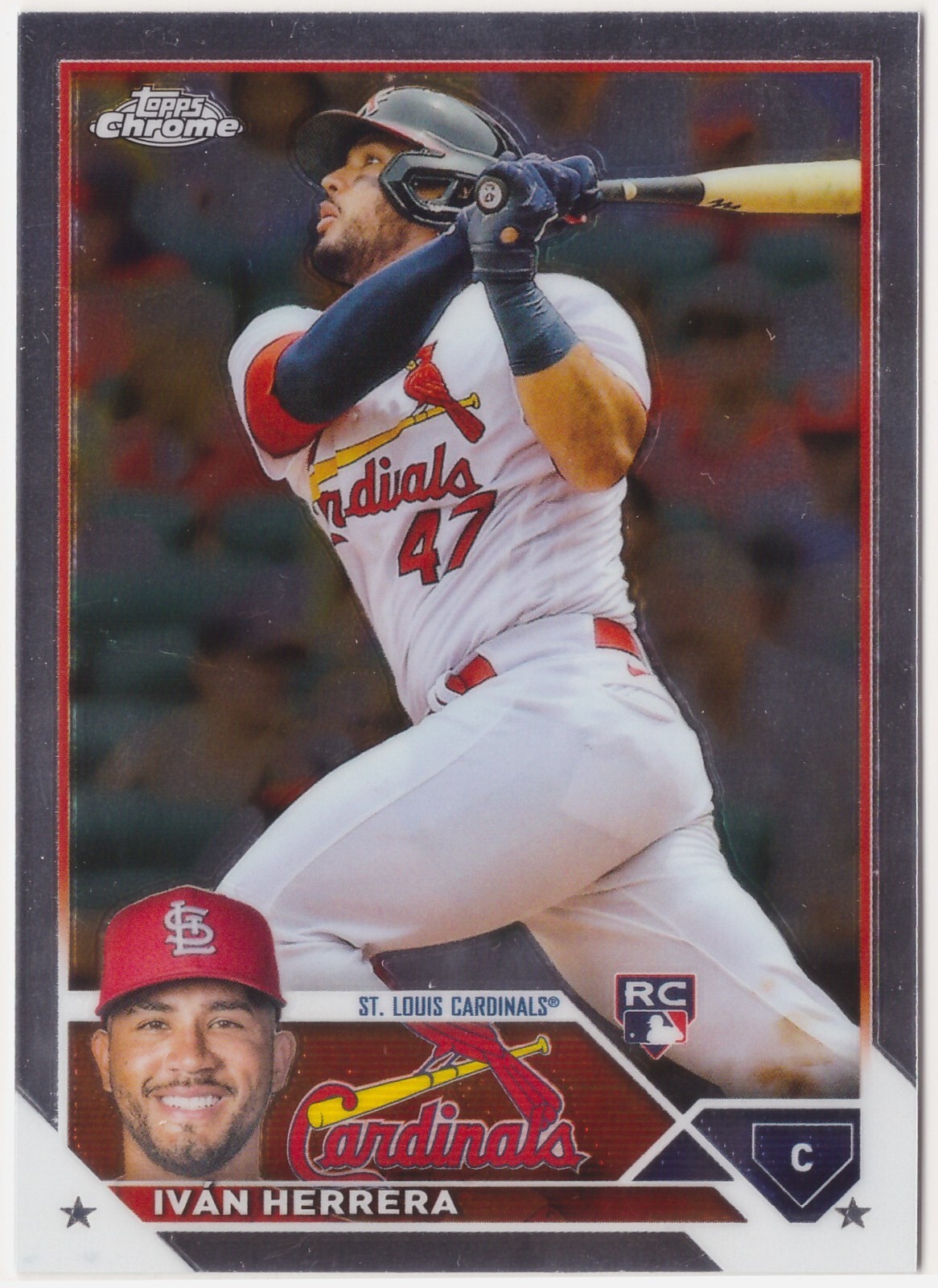 Ivan Herrera St. Louis Cardinals ROOKIE Card: 2023 Topps Chrome #177 NRMT