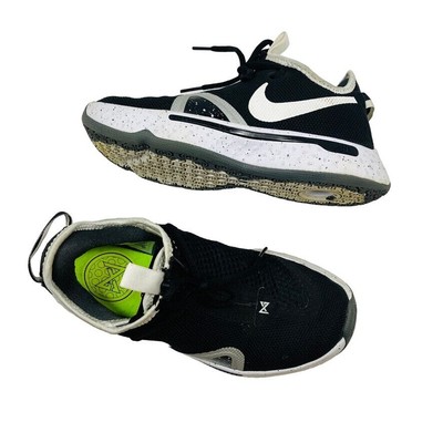 Nike PG 4 Team Shoes Mens 5.5 BlackWhite Basketball Paul George CK5828-002 Nike PG 4 TB Paul George Black White Grey Basketball Shoes  main image 3