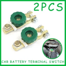 2PCS Car Battery Terminals Quick Disconnect Boat Top Post Off Master Kill Switch