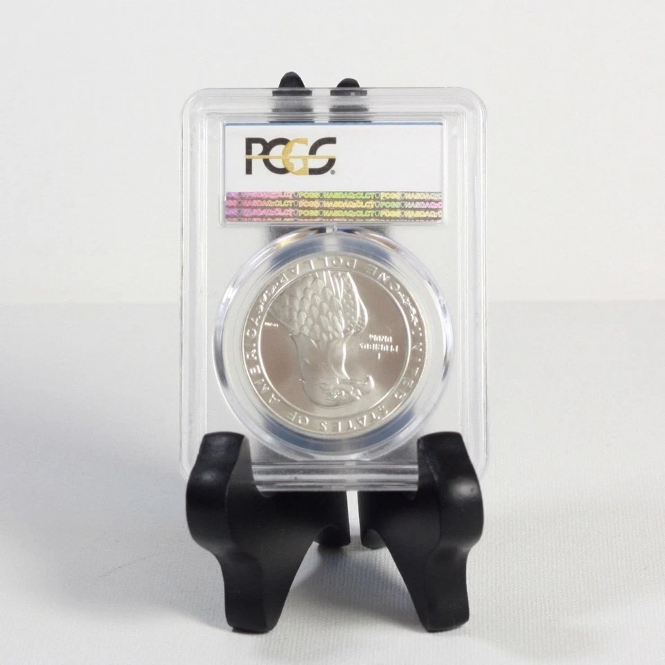 1983 Olympic Dollar PCGS MS70 ***Rev Tye's Stache*** #0136400 - Image 3 of 4