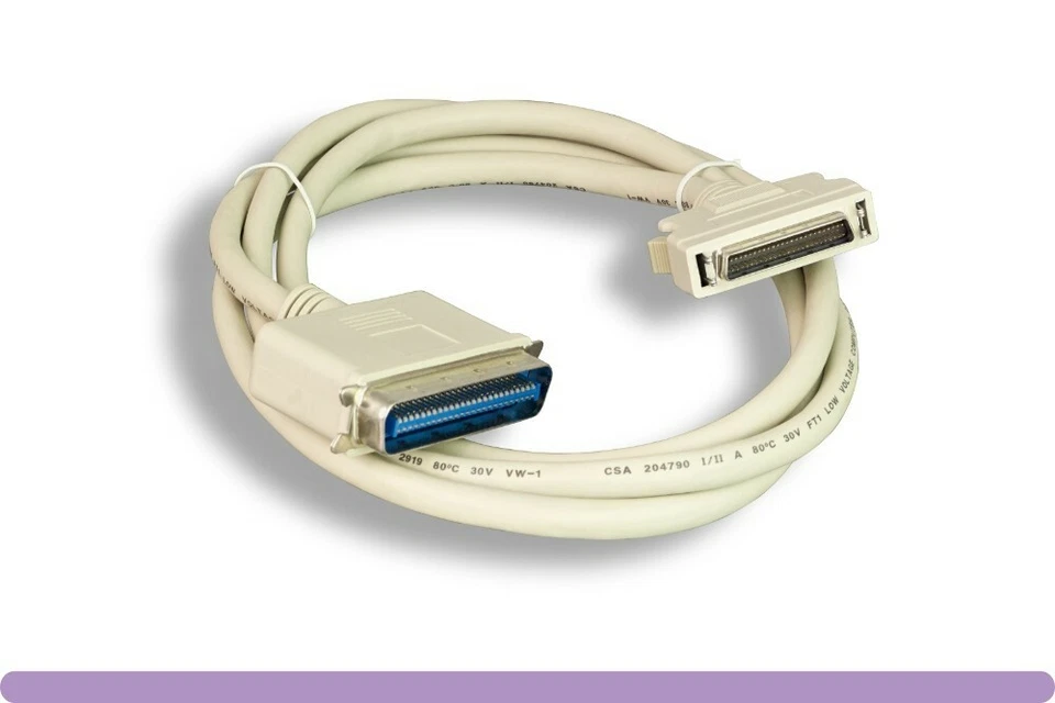 6FT Half Pitch DB50 Male to Centronic Male SCSI Cable (HPDB50M to CN50M) - Image 2 of 4