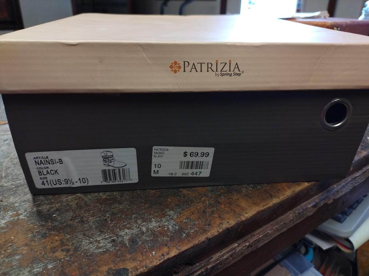 Patrizia Women's Nainsi Ankle Boots – Faux Leather, Buckle Details, Faux Fur Lined, Side Zip - View #2