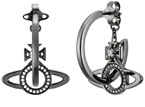 Brincos de argola de Vivienne Westwood Fashion