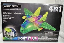 Laser Pegs 4 in 1 Aircraft Kit STEM Approved NIB Ships Free in the US