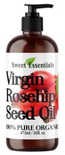 Organic Rosehip Seed Oil  16oz  Imported From Chile  100 Pure  Cold Pressed