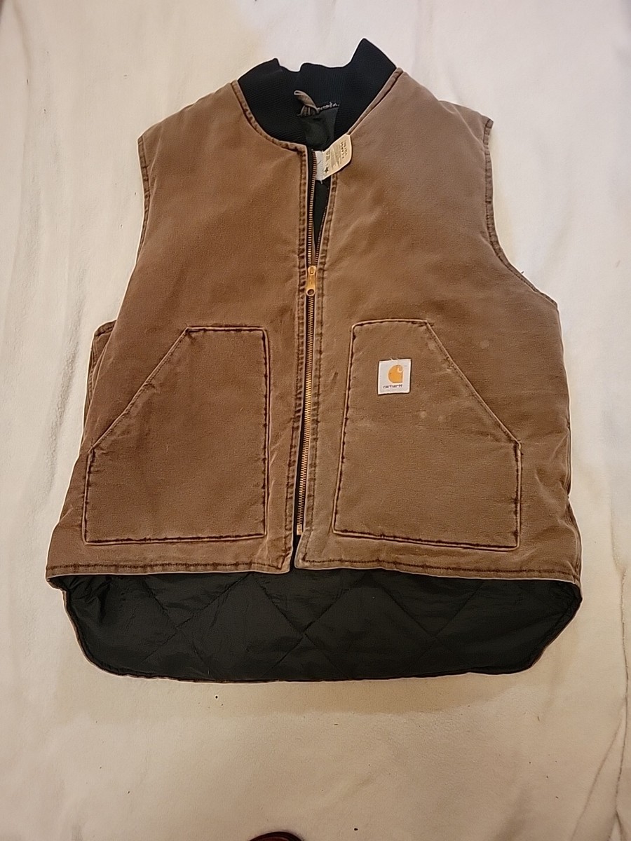 Vintage 90s Carhartt VQ 1882 Vest (size XL) Brown Duck Vintage 90s Carhartt VQ 1882 Vest (size XL) Brown Duck