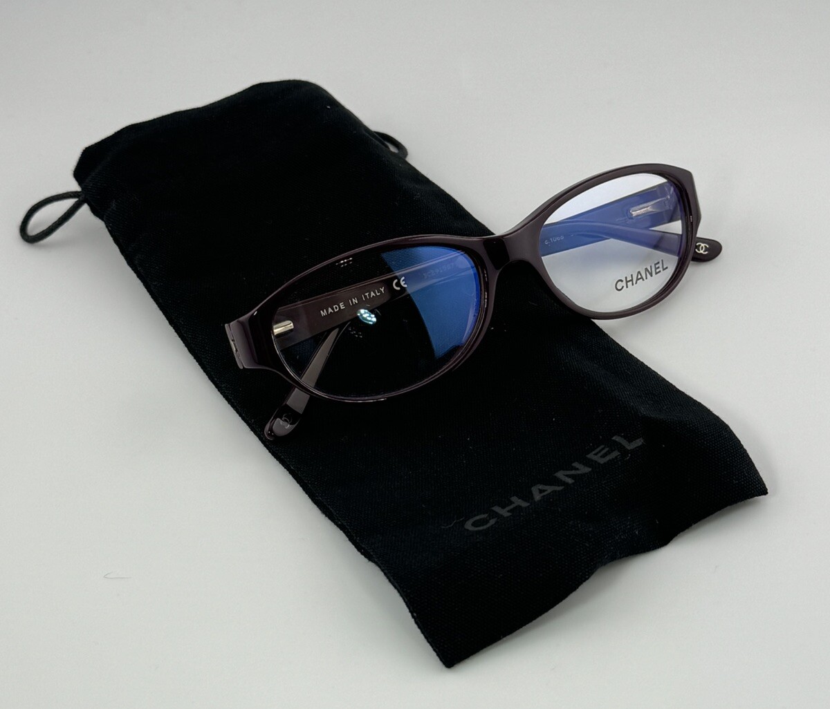 Authentic Chanel Eyewear 3146-H C. 1068 eyeglass frame women RARE