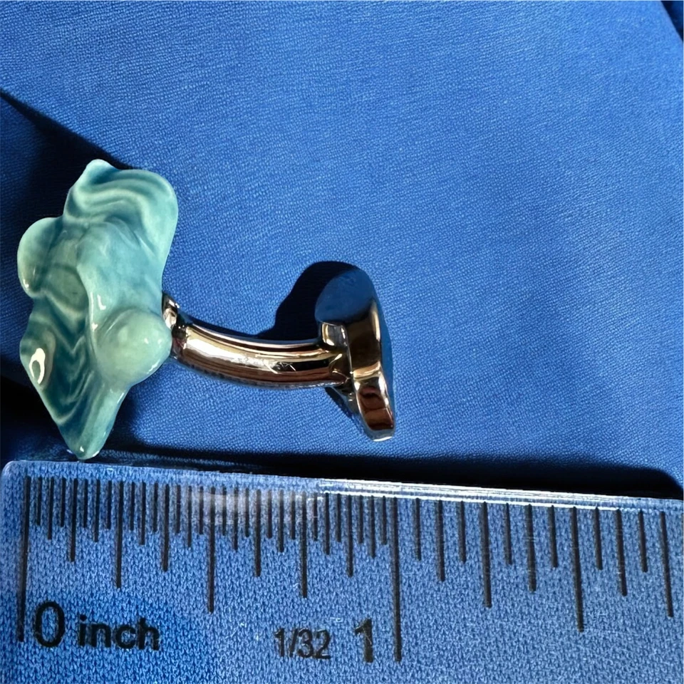 LLADRO水族箱瓷袖扣 — 第 4/4 张图片