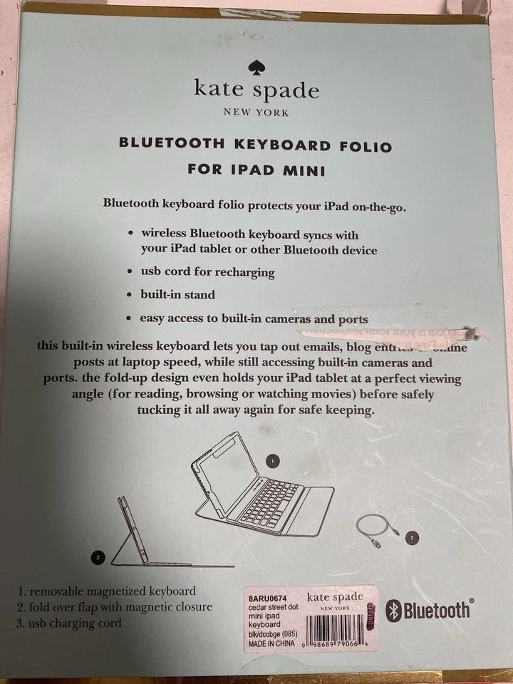 KATE SPADE NEW YORK TECLADO BLUETOOTH FOLIO PARA IPAD MINI Foto 2 de 4