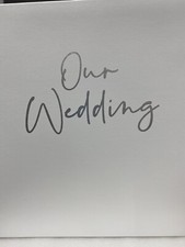 Wedding Photo Album White  Silver   Blank Wedding Scrapbook Album   Pictures...