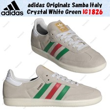 adidas Originals Samba Italy Crystal White Green IG1826 Men's Size