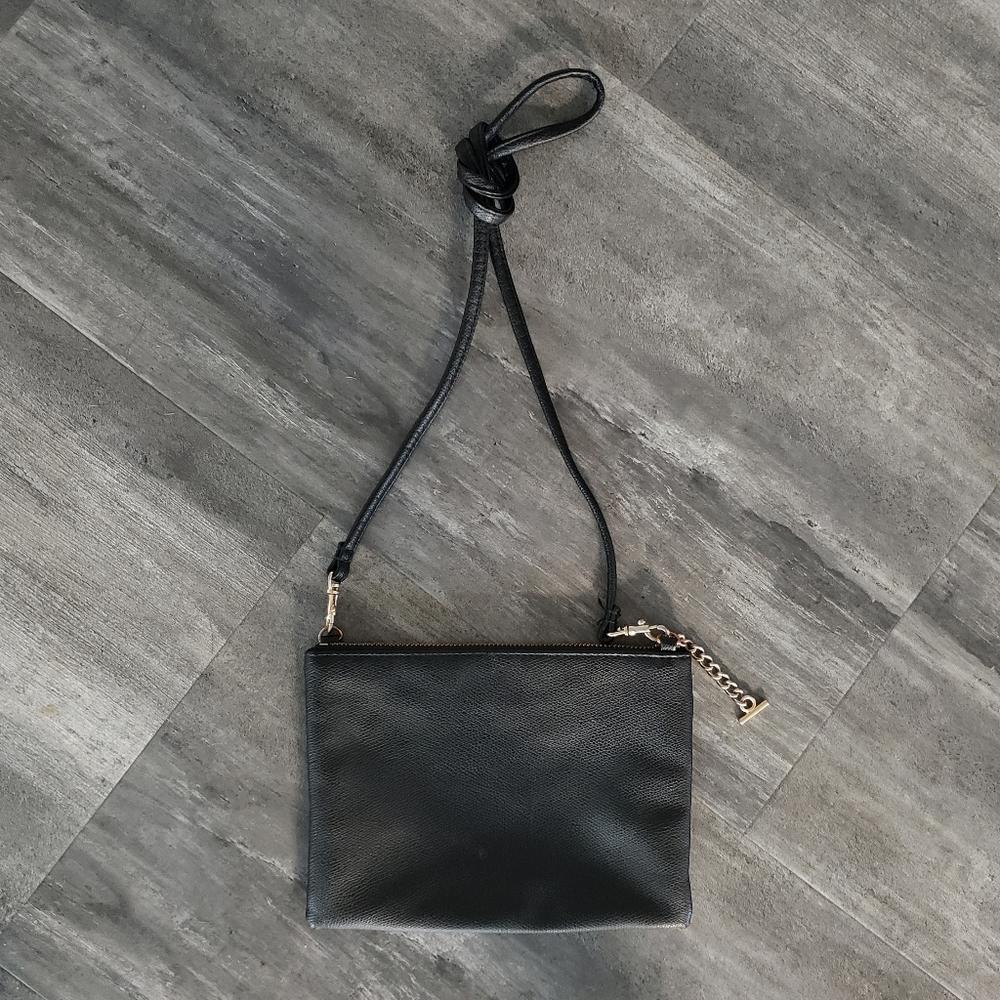 Black Faux Leather H&M Mini Crossbody - Main Image