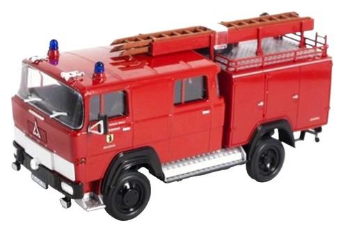 Siku V274 Haller Müllwagen auf Fahrgestell Magirus-Deutz rot