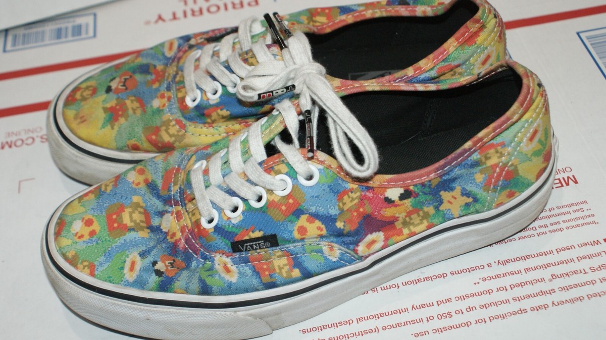 Mens VANS Off The Wall Nintendo X Mario Brothers Game Over  display picture 1