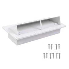 RV Range Hood Exhaust Vent Cover White for Motorhome Trailer Include 10Pcs Sc...