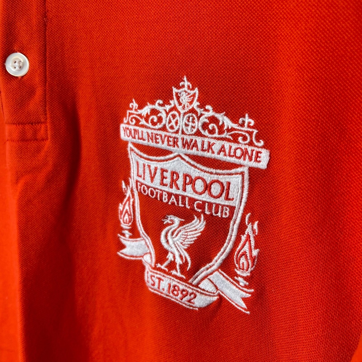 LIVERPOOL RED POLO SHIRT SOCCER FOOTBALL CLUB - Sz M | eBay