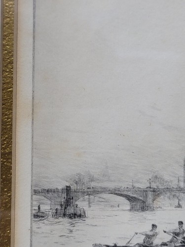 Rowland Langmaid, Radierung, "Westminster" um 1930 signiert und mit Bleistift beschriftet - Bild 16 von 17