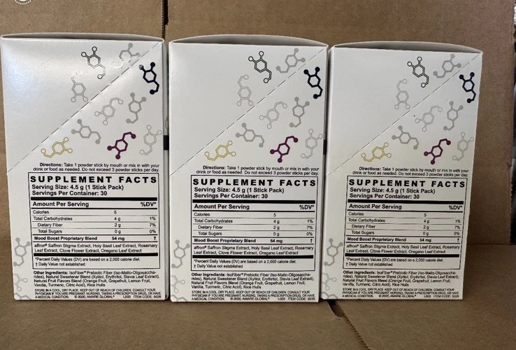 Amare Global Kids Mood+ Natural Mood Support 90 Sticks - New! - Image 2 of 2