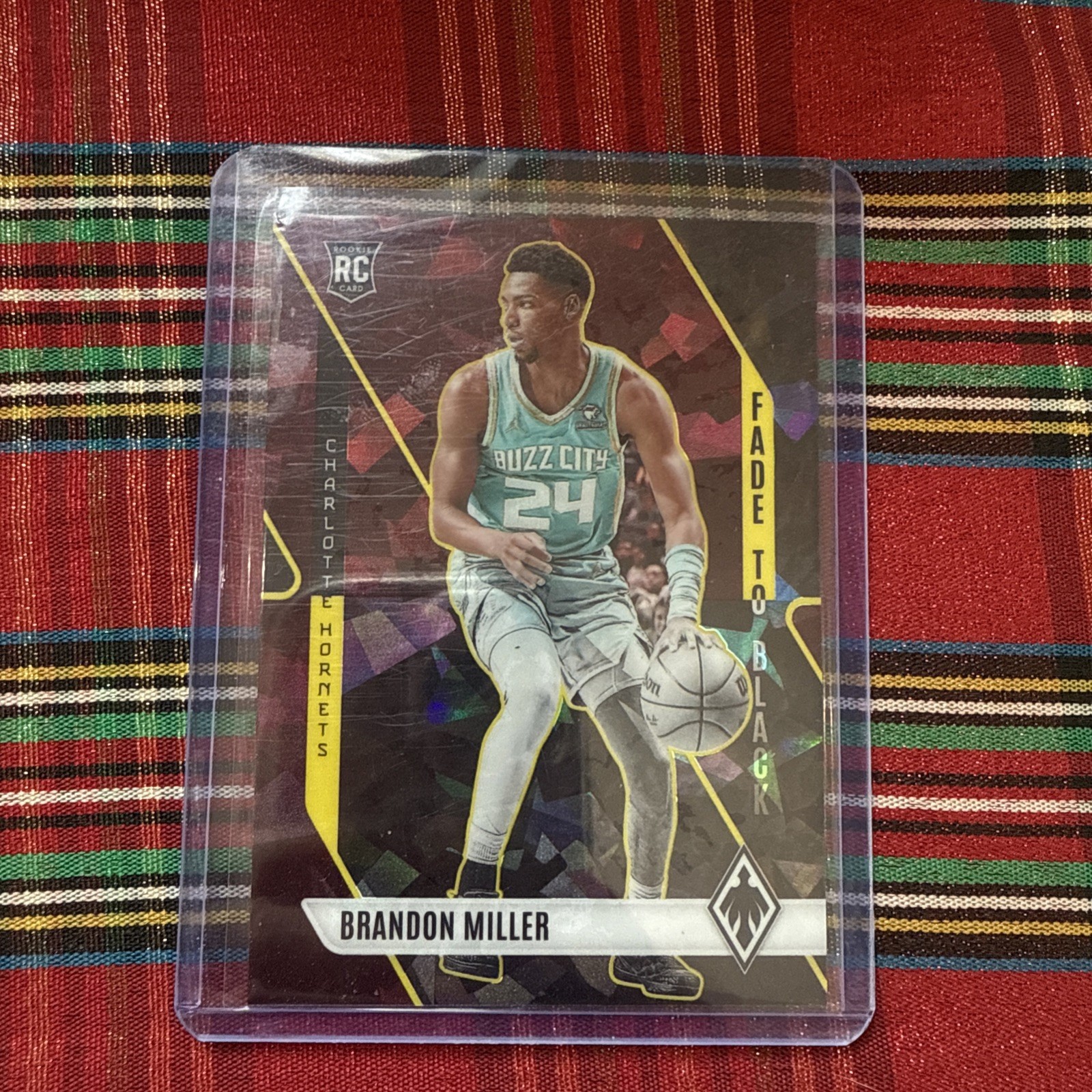 2023-24 Panini Phoenix - Fade to Black Brandon Miller #8 Maroon Ice /275 (RC)