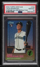 2022 Heritage High Number Chrome Silver Bordered Refractor Julio Rodriguez 0e2x