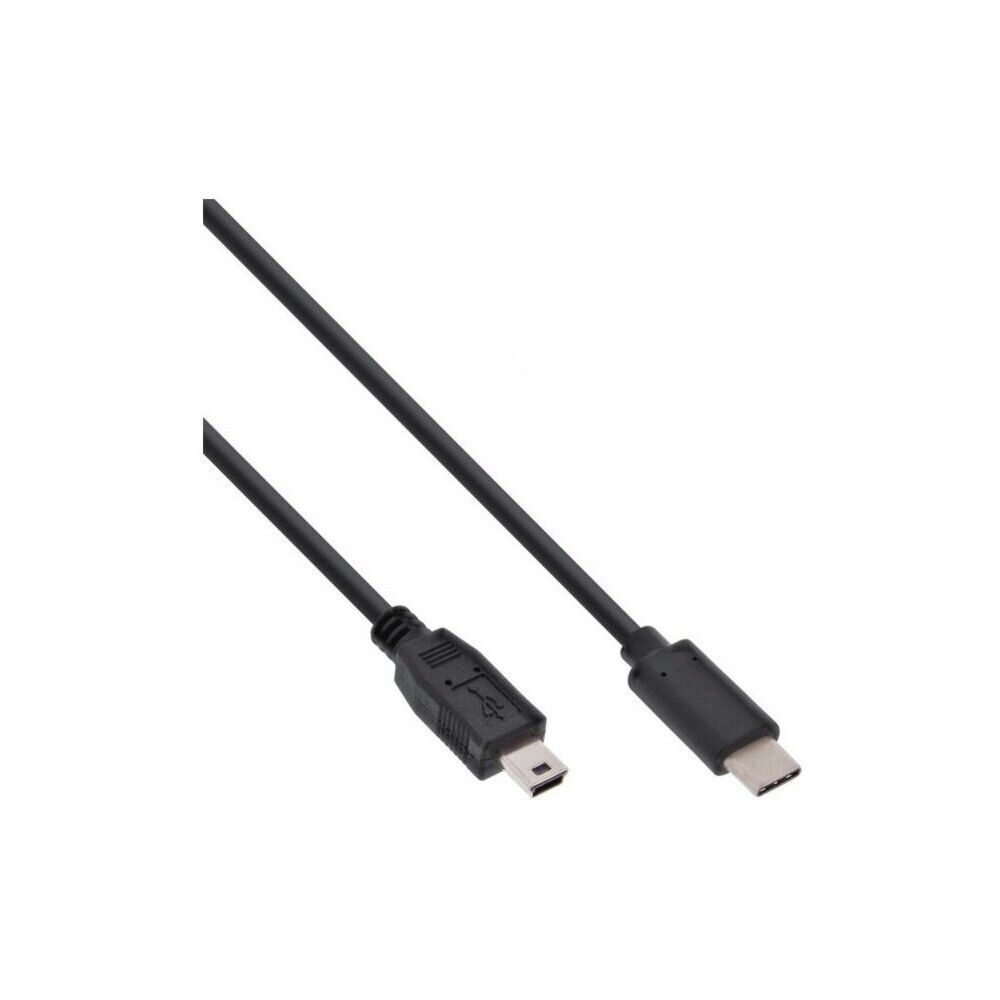 InLine Cavo USB 2.0, Type C maschio a Type Mini-B (5pin) maschio, nero, 5m