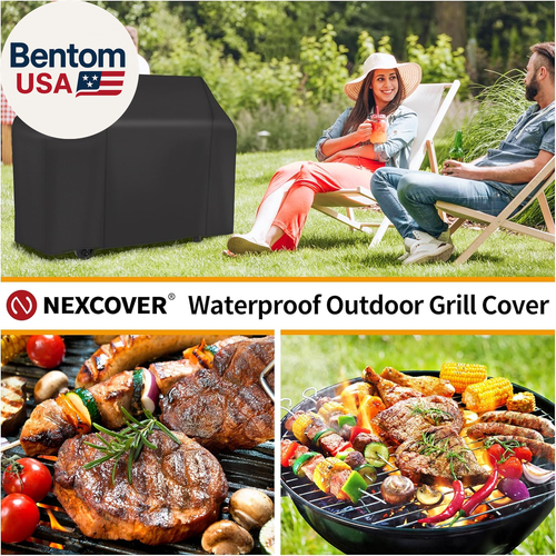 Grill Cover, BBQ Cover 55 Inch,Waterproof BBQ Grill Cover,Fade Resistant Gas Gri - Picture 7 of 12