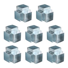 Pour 4-Way Gazebo Brackets Kit, Support pour 2.4" x 2.4" Lumber (8 Pack)