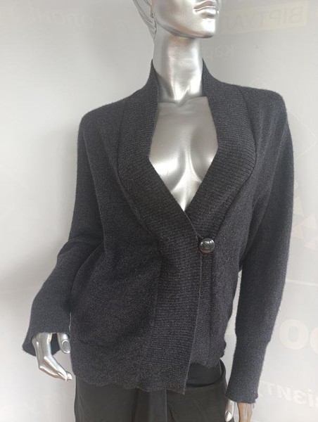 Women Armani Collezioni Sweater Grey Cashmere 38 /