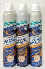 Lot of 3 - Batiste Dry Shampoo Overnight Deep Cleanse Clean 3.81oz Bottles