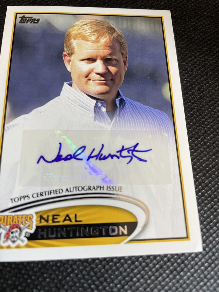 2012 Topps Neal Huntington Certified Autograph Pittsburgh Pirates GM - Image 3 of 3