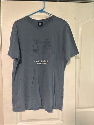 Men s XL T Shirt Fox Originals Amsterdam Biketown Bike Bicycle Logo