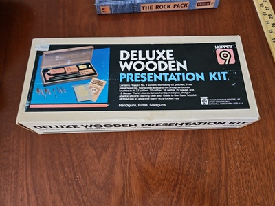 #ad Hoppe#x27;s No. 9 Deluxe Wooden Presentation Gun Cleaning Kit Handgun Rifle Shotgu $40.00
