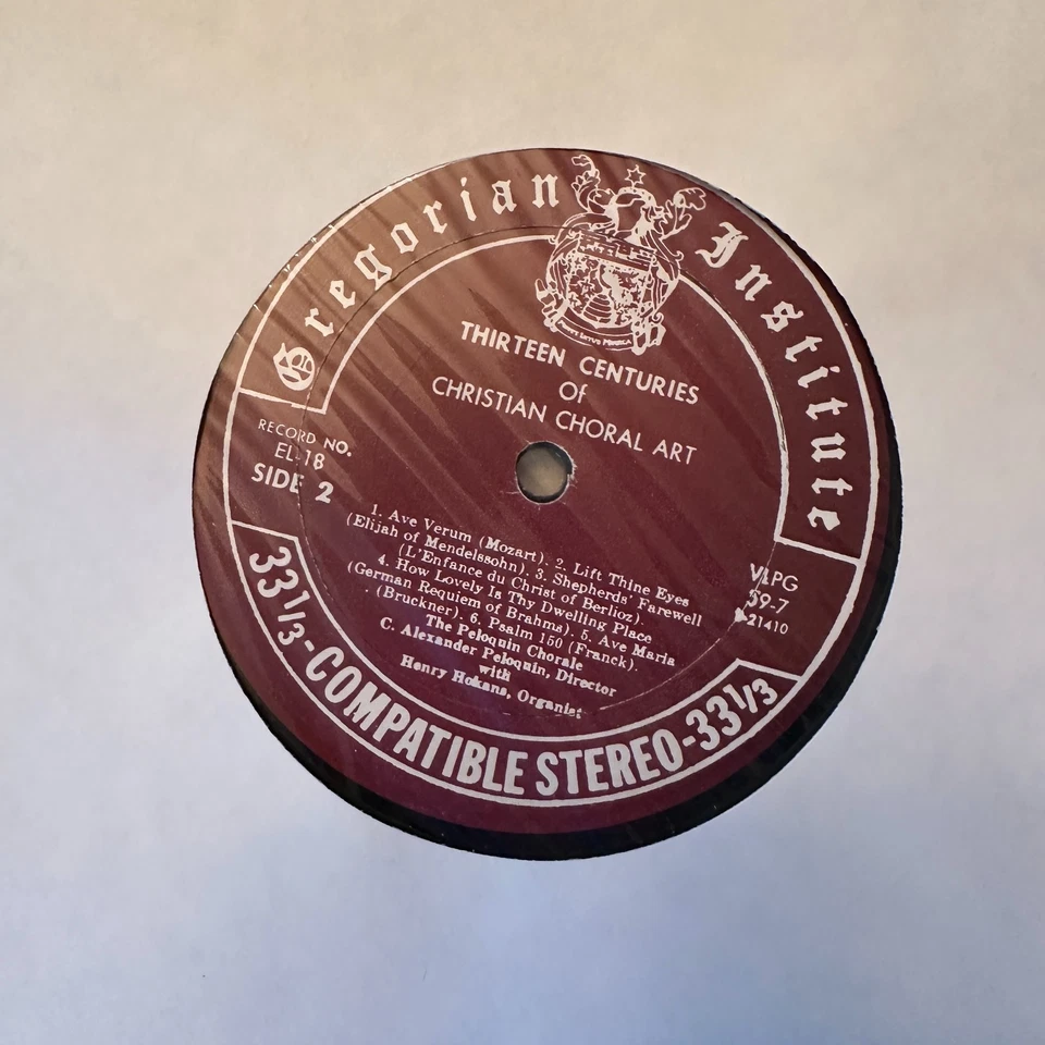 The Peloquin Chorale, Thirteen Centuries of Christian Choral Art 3LP Boxset 1959 - Image 4 of 4