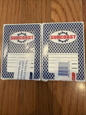 SUNCOAST HOTEL CASINO LAS VEGAS PLAYING CARDS SEALED - 2 DECKS